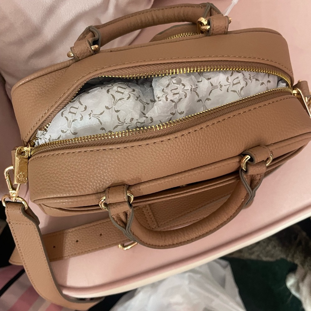 Nanette Lepore Tan Crossbody Bag with Donut Charm - Picture 3 of 3